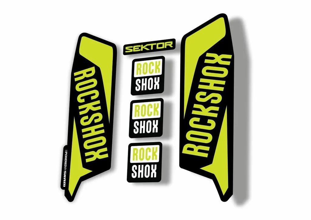 Rock Shox SEKTOR 2016 Fork Decal Mountain Bike Cycling Sticker Adhesive L. Green - 1