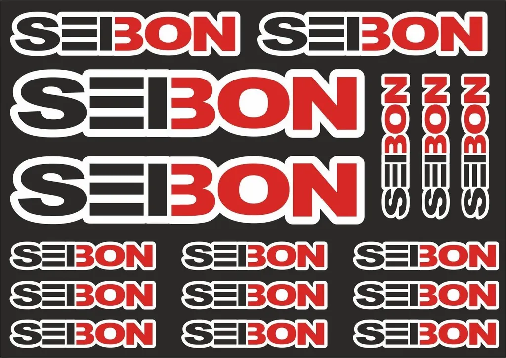 SEIBON Decal Set Quality Sticker Vinyl Graphic Logo Adhesive Kit 16 Pcs - 1