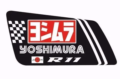 Yoshimura NEW R11 Exhaust Muffler Decal Replacement End Cap Sticker - 1