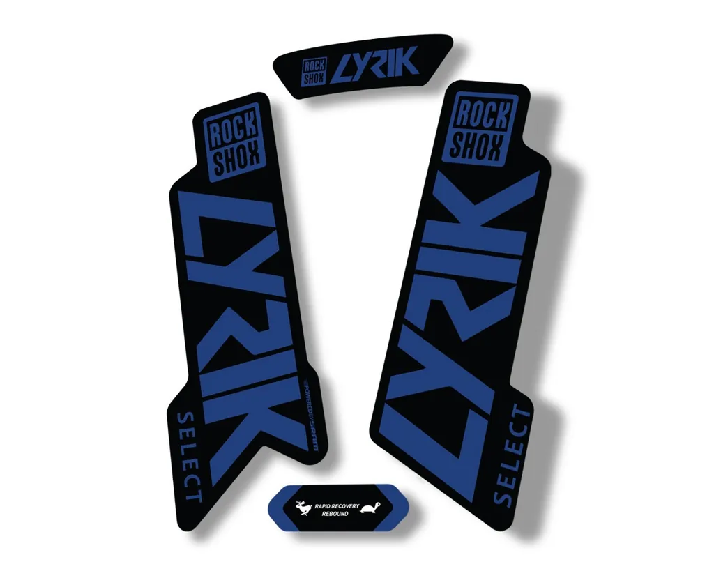 Rock Shox LYRIK 2020 ULTIMATE Mountain Bike Cycling Decal Sticker Dark Blue - 1