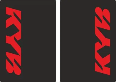 KYB Motocross Upper Fork Decal Stickers Graphic Set Adhesive Red #2 - 1