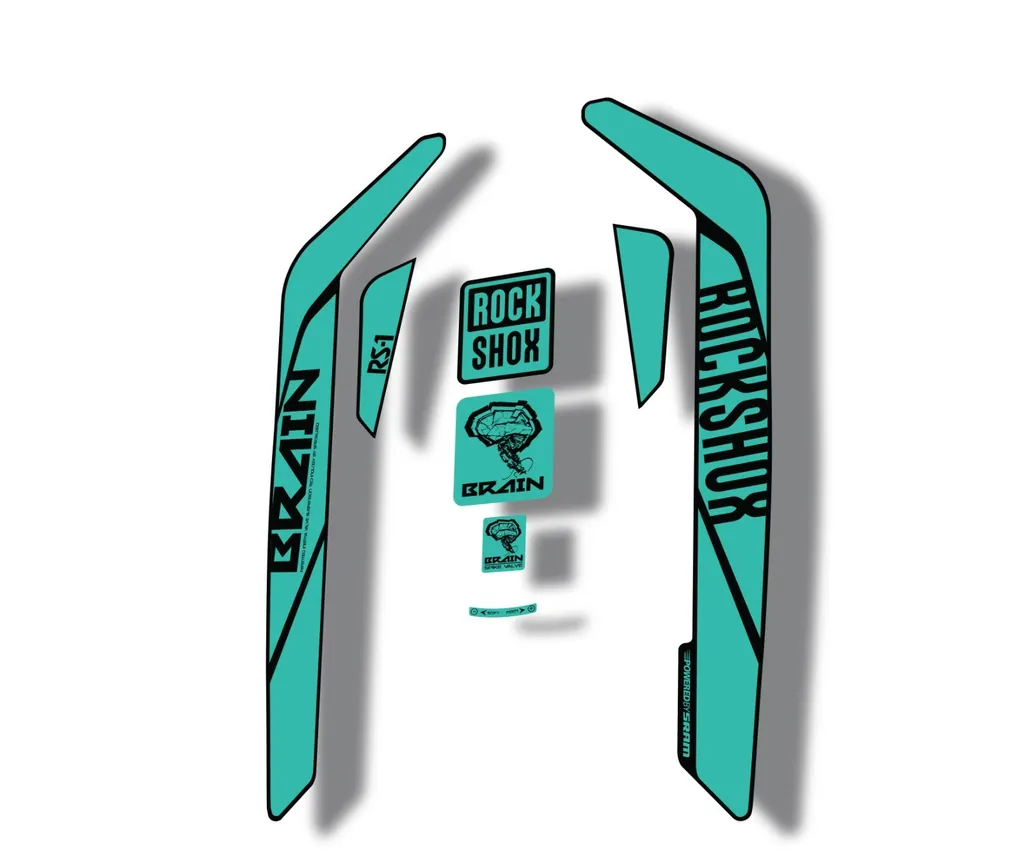 Rock Shox RS-1 Brain 2016-17 Mountain Bike Cycling Decal Sticker Adhesiv Dolphin - 1