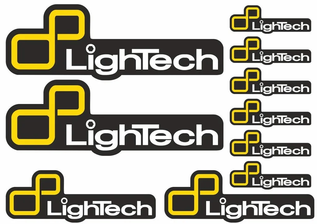 Lightech Decal Sticker Graphic Factory Set Vinyl Adhesive Aufkleber 10 Pcs - 1