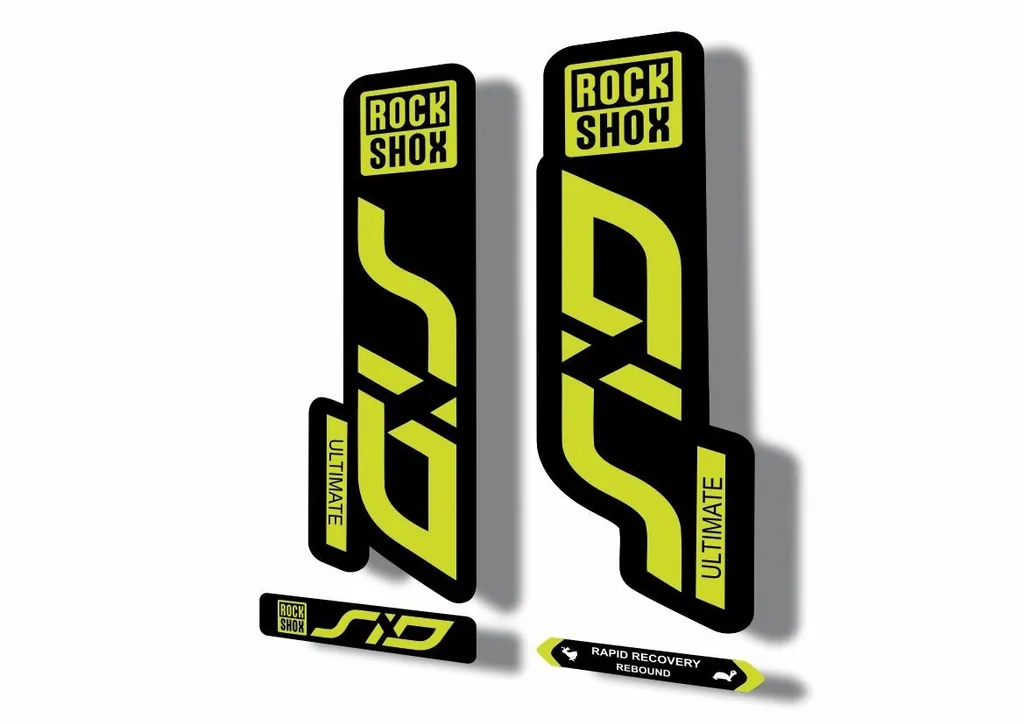 Rock Shox SID 2020 ULTIMATE Mountain Bike Cycling Decal Sticker Lime Green - 1