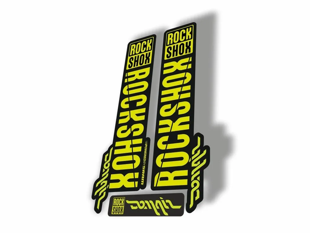 Rock Shox DOMAIN 2018 Fork Decal Mountain Bike Cycling Sticker Lime Green - 1