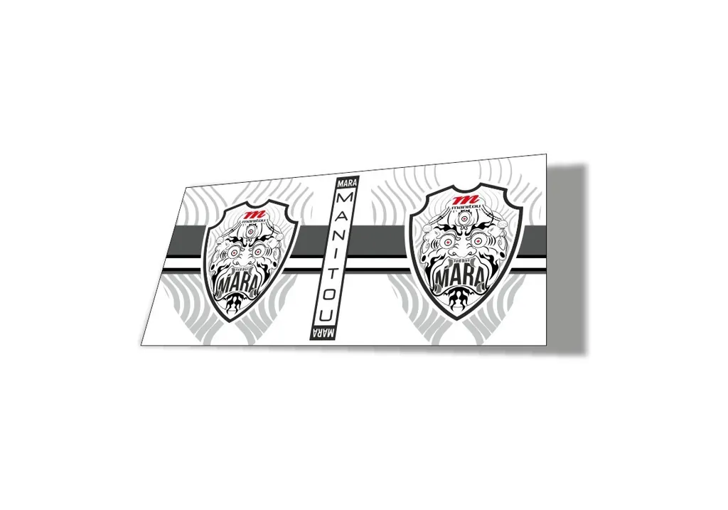 Manitou Mara 2020 Rear Shock Suspension Factory Sticker Decal White - 1