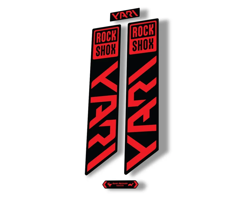 Rock Shox YARI 2021 Fork Decal Mountain Bike Cycling Sticker Adhesive Red - 1