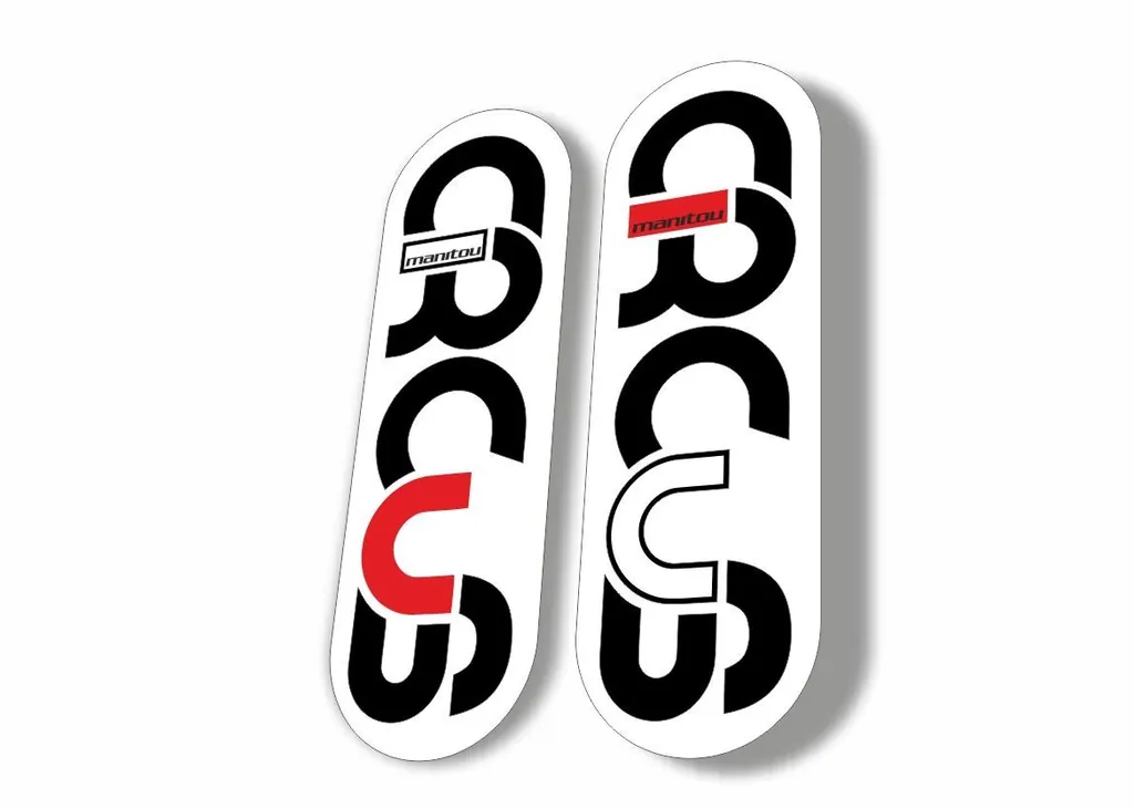 Manitou Circus 2013 Fork Suspension Graphic Decal Kit Sticker White - 1