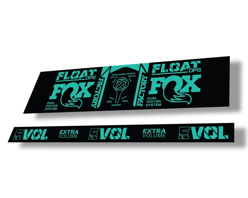 FOX Float DPS 2021 Rear Shock Suspension Factory Sticker Adhesive Decal Dolphin - 1