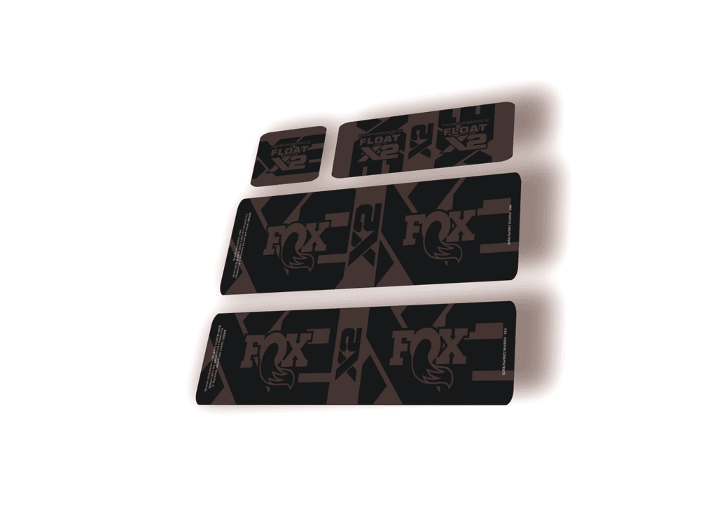 FOX Float X2 Performance 2026 Rear Shock Decal Sticker Kit Adhesive Gray - 1