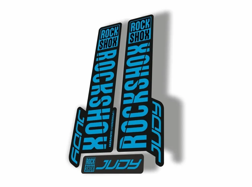 Rock Shox JUDY 2018 Fork Decal Mountain Bike Cycling Sticker Adhesive Blue - 1