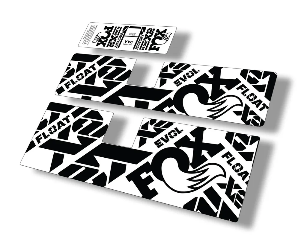 FOX Float X2 2021 Rear Shock Suspension Sticker Factory Decal Full Set Black - 1