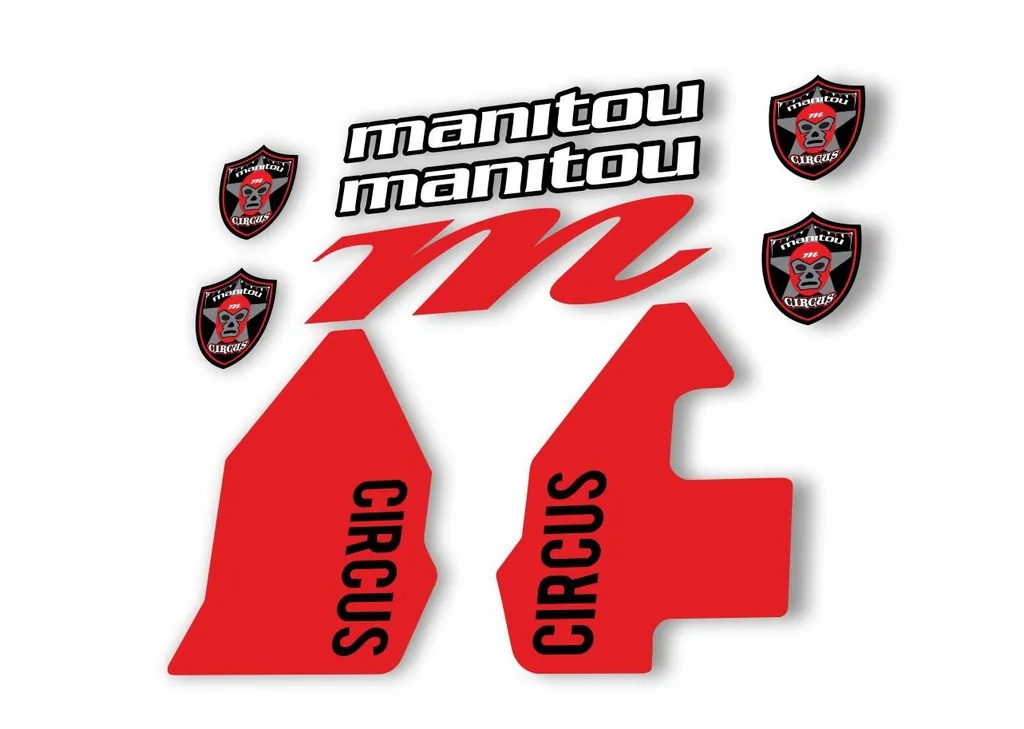 Manitou CIRCUS 2018 Fork Suspension Decal Kit Sticker Red - 1