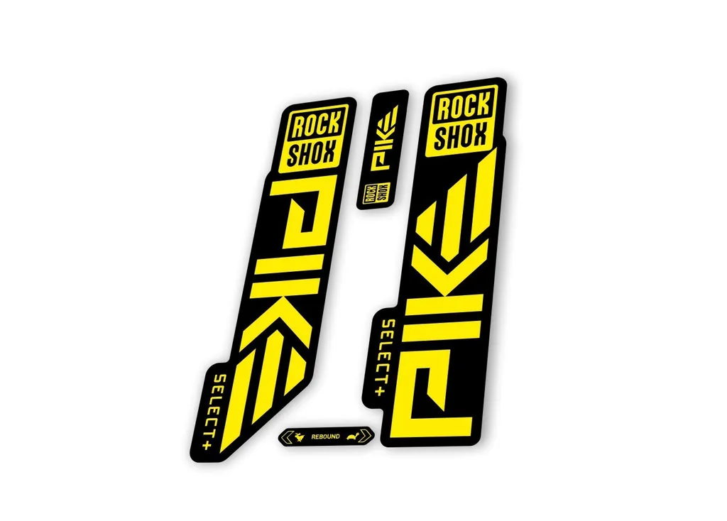 Rock Shox PIKE SELECT + Plus 2023 Mountain Bike Cycling Decal Sticker Yellow - 1