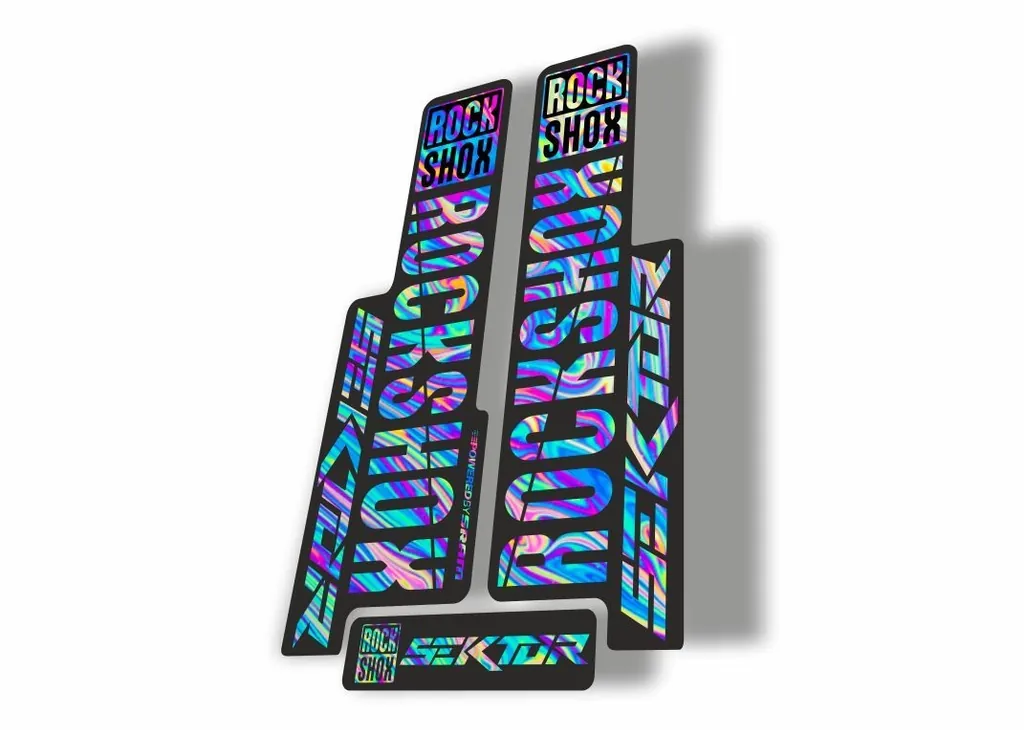 Rock Shox SEKTOR 2018 Fork Decal Mountain Bike Cycling Sticker Oil Slick 1 - 1