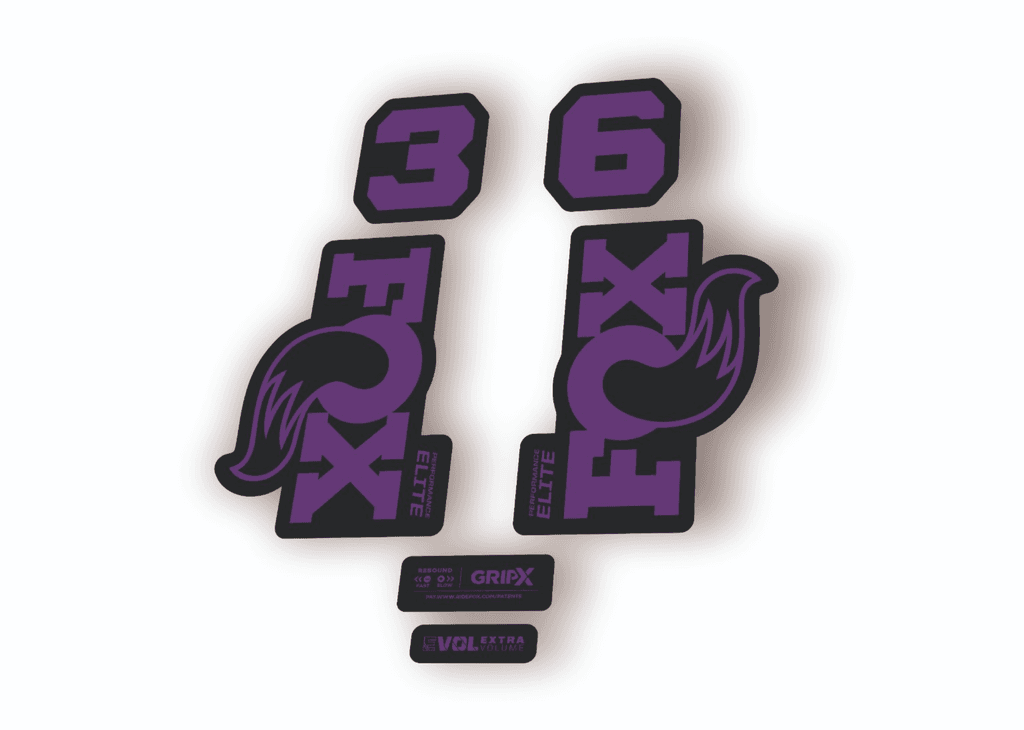 FOX 36 Elite Performance 2026 Fork Factory Decal Sticker Adhesive Purple - 1