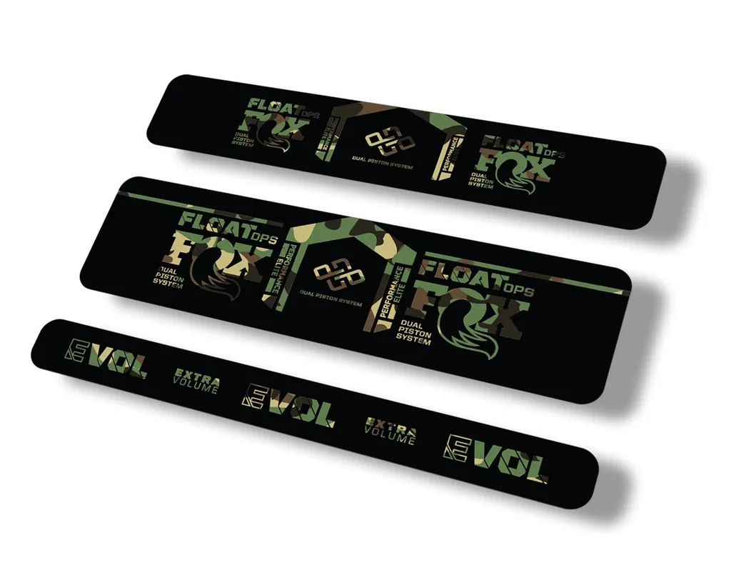 FOX Float DPS 2021 Performance Elite R Rear Shock Suspension Sticker Decal Camo - 1