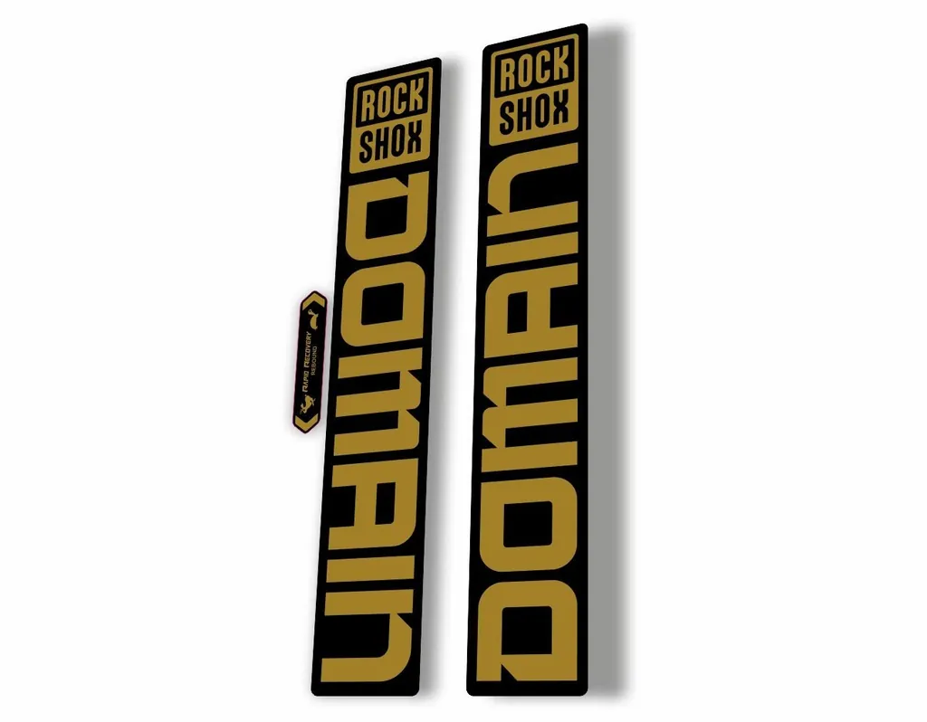 Rock Shox DOMAIN 2022 Mountain Bike Cycling Decal Sticker Adhesive Gold - 1