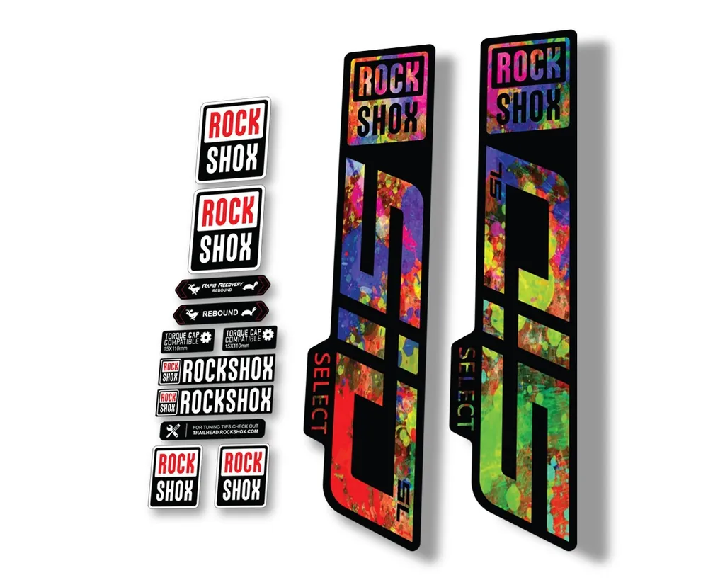 Rock Shox SID SELECT SL 2021 Fork Decal Mountain Bike Cycling Sticker Oil Slick - 1