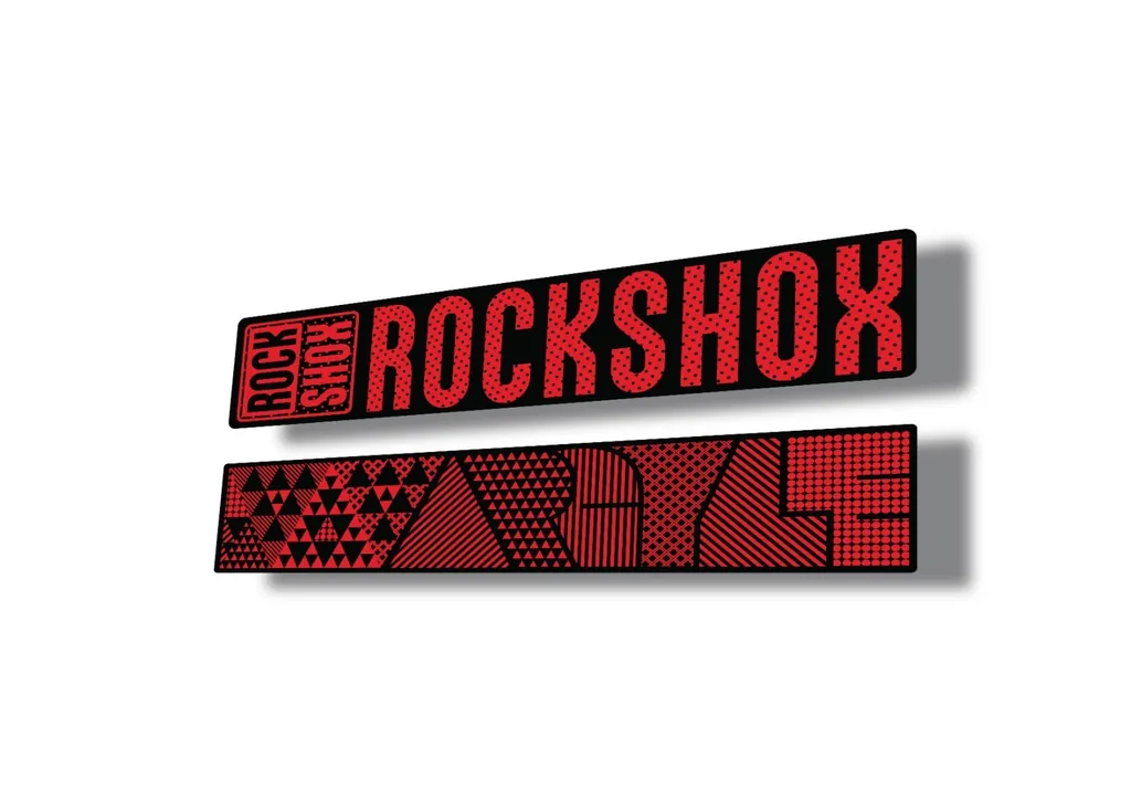 Rock Shox ARGYLE 2017 Fork Decal Mountain Bike Cycling Sticker Red - 1