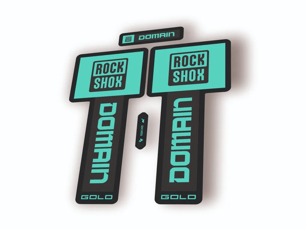 Rock Shox DOMAIN GOLD 2025 Mountain Bike Cycling Decal Sticker Adhesive Dolphin - 1