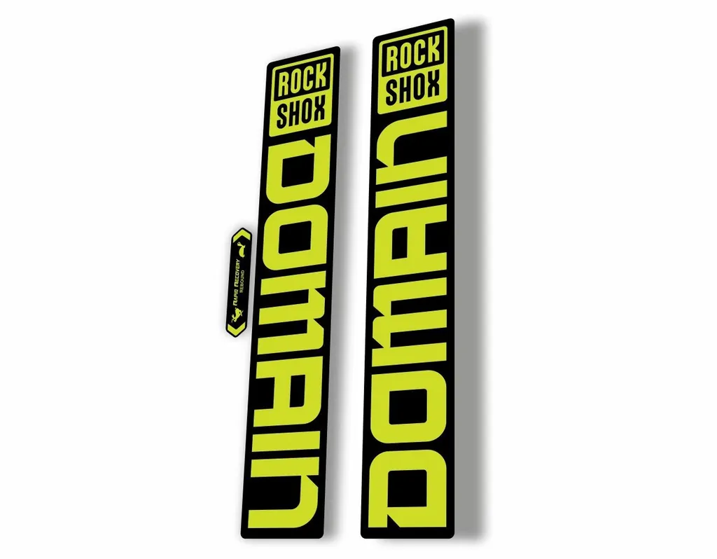 Rock Shox DOMAIN 2022 Mountain Bike Cycling Decal Sticker Adhesive Lime Green - 1