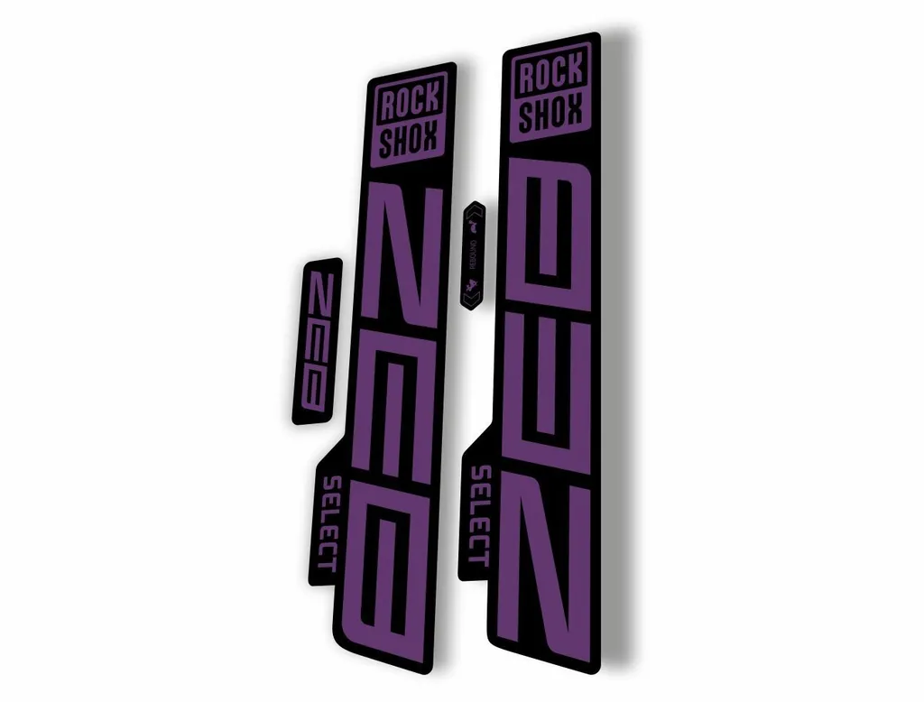 Rock Shox ZEB 2021 Select Mountain Bike Cycling Decal Sticker Adhesive Purple - 1