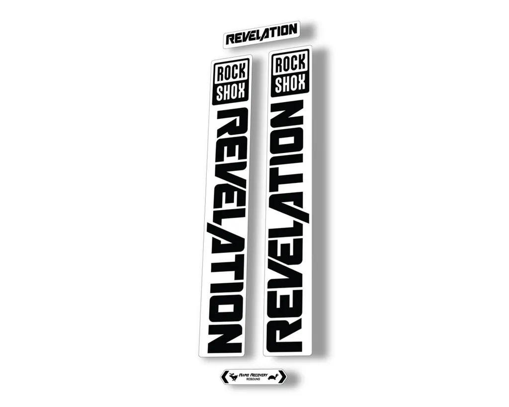 Rock Shox REVELATION 2021 Fork Decal Mountain Bike Sticker Adhesive Black - 1