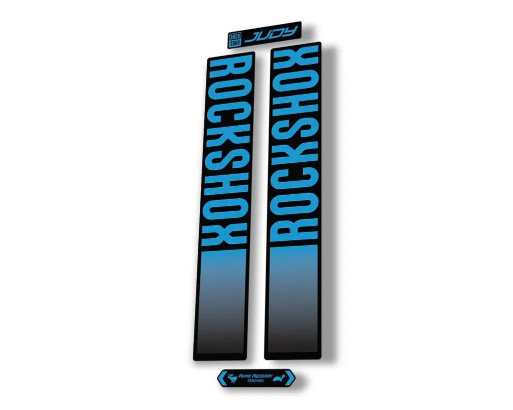 Rock Shox JUDY 2021 Fork Decal Mountain Bike Cycling Sticker Adhesive Blue - 1
