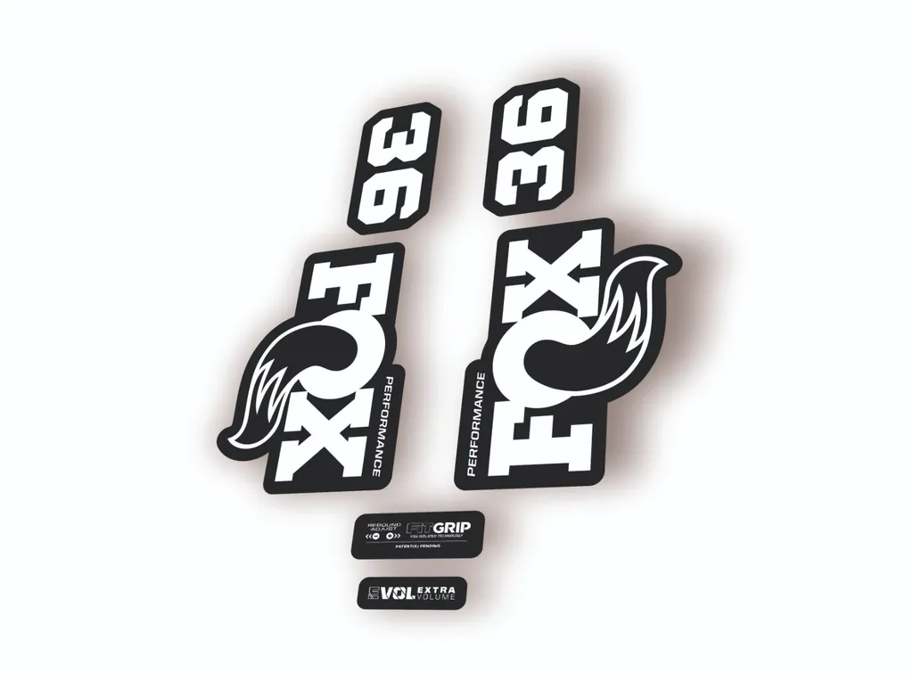 FOX 36 Performance 2026 Fork Factory Suspension Decal Sticker Adhesive White - 1