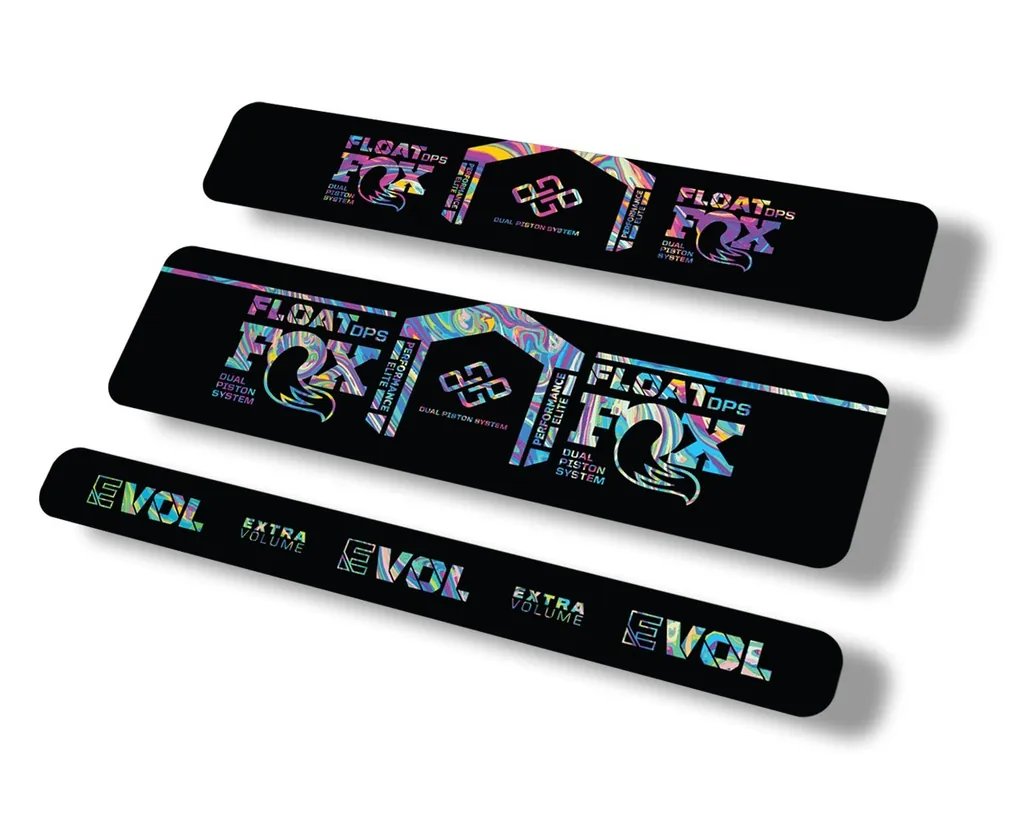 FOX Float DPS 2021 Performance Elite R Rear Shock Sticker Decal Oil Slick 1 - 1