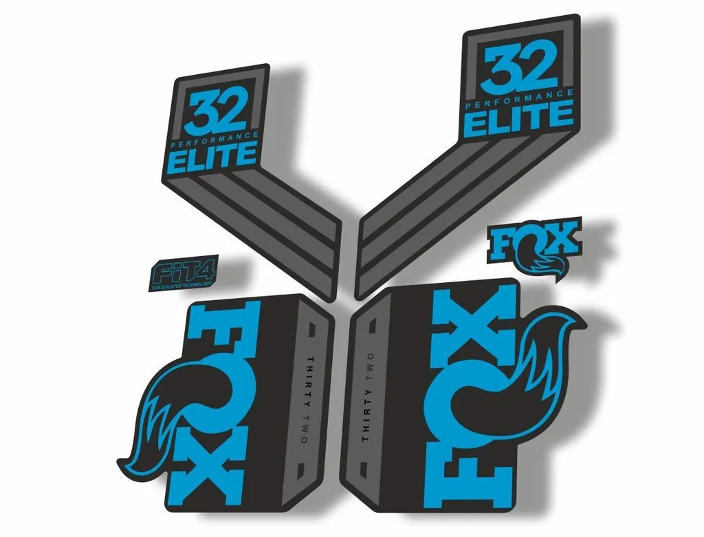 FOX 36 Elite Performance 2017-18 Fork Suspension Factory Decal Sticker Dolphin - 1