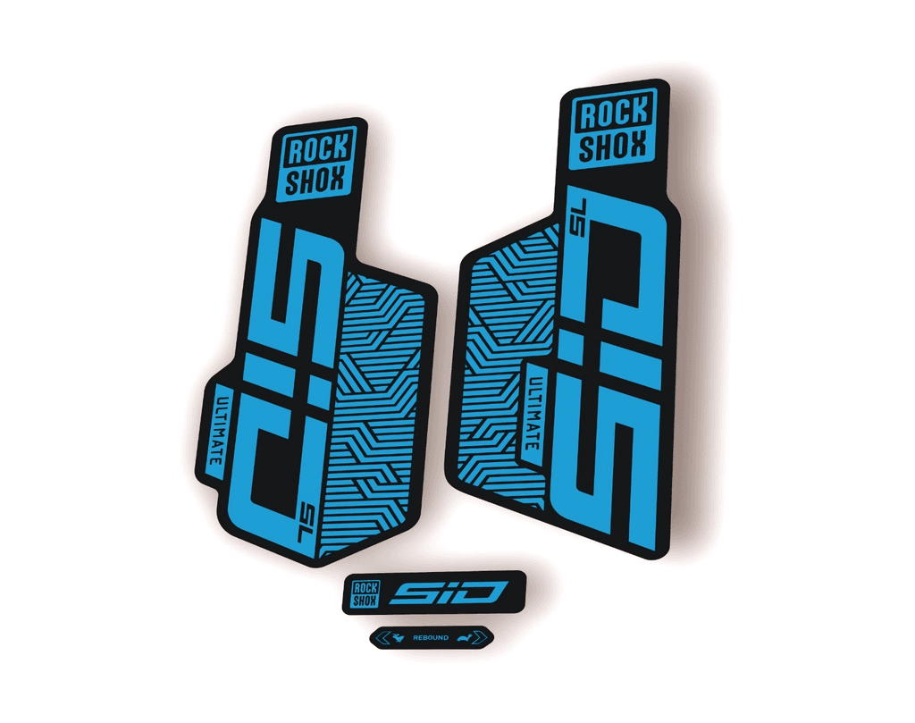 Rock Shox SID SL ULTIMATE 2025 Flight Attendant Bike Cycling Decal Sticker Blue - 1