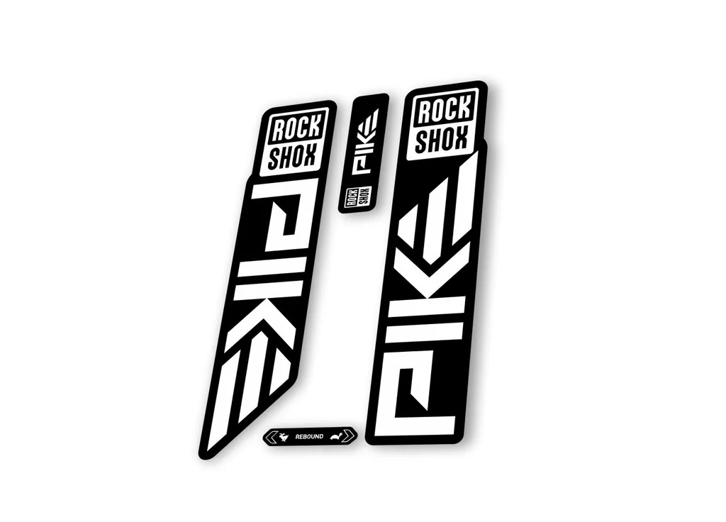 Rock Shox PIKE 2023 Mountain Bike Cycling Decal Sticker Adhesive White - 1