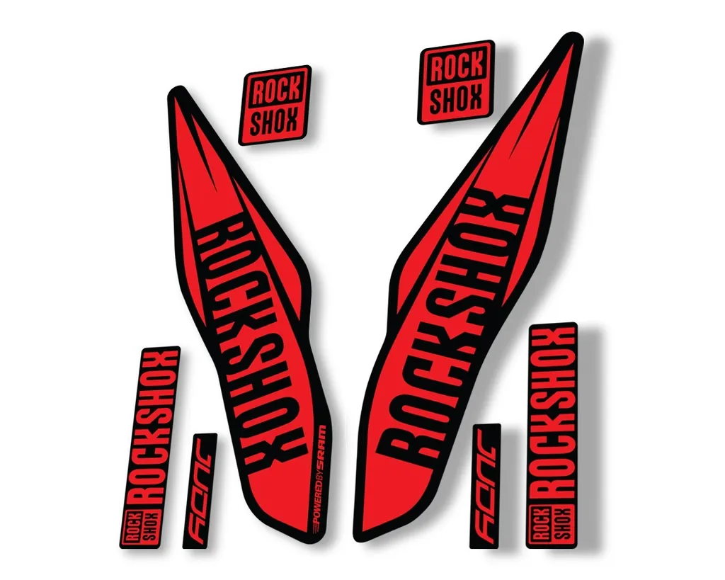 Rock Shox Judy 2017 Fork Decal Bike Cycling Sticker Adhesive Red - 1