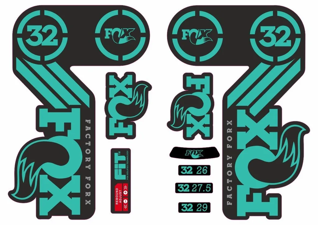 FOX 32 Heritage 2015 Fork Suspension Factory Decal Sticker Adhesive Dolphin - 1
