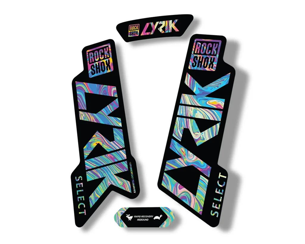 Rock Shox LYRIK SELECT 2020 Fork Decal Mountain Bike Cycling Sticker Oil Slick 1 - 1