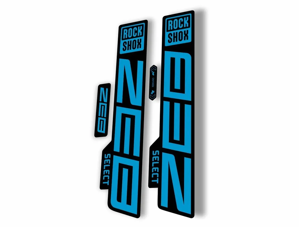 Rock Shox ZEB 2021 Select Mountain Bike Cycling Decal Sticker Adhesive Blue - 1