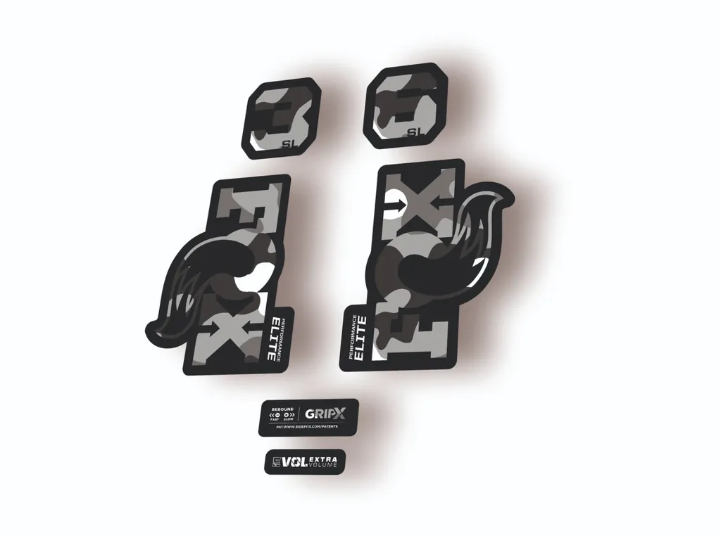 FOX 36 SL Elite 2026 Fork Factory Suspension Decal Sticker Adhesive White Camo - 1