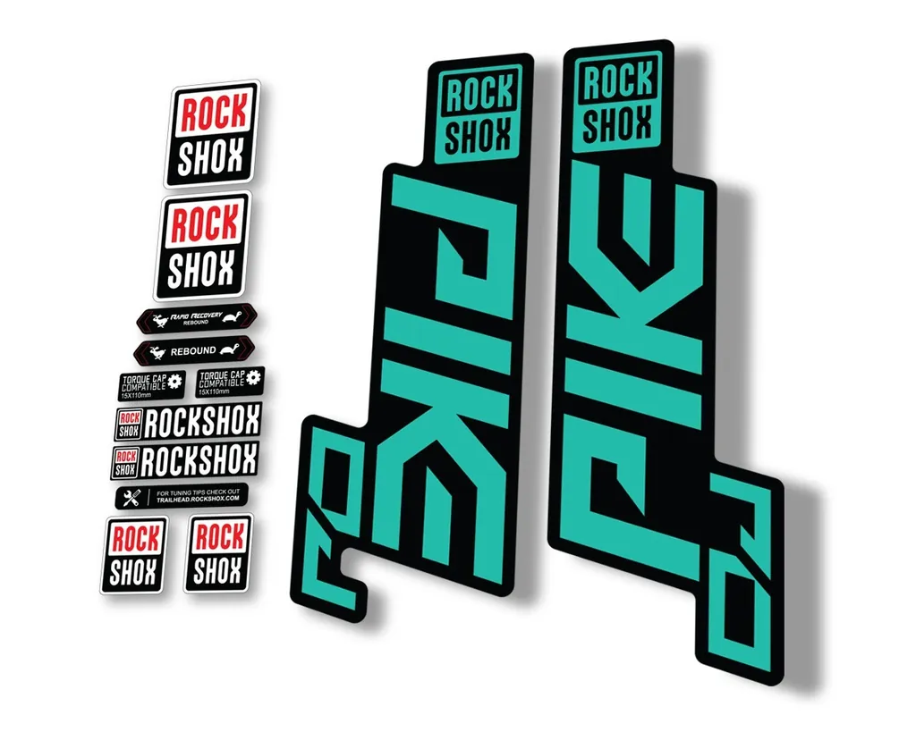 Rock Shox PIKE DJ 2021 Mountain Bike Cycling Decal Sticker Adhesive Dolphin - 1