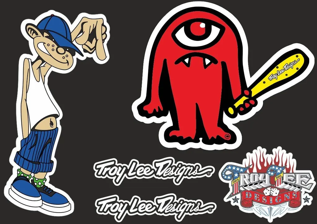 Troy Lee Designs Bike Bicycle Frame Decal Sticker Graphic Adhesive Set Vinyl #15 - 1