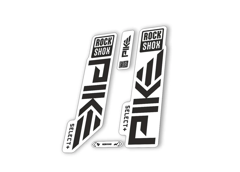 Rock Shox PIKE SELECT + Plus 2023 Mountain Bike Cycling Decal Sticker Black - 1