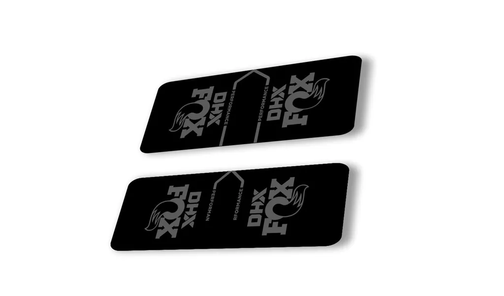 FOX DHX 2022 Performance Rear Shock Suspension Sticker Decal Adhesive Gray - 1
