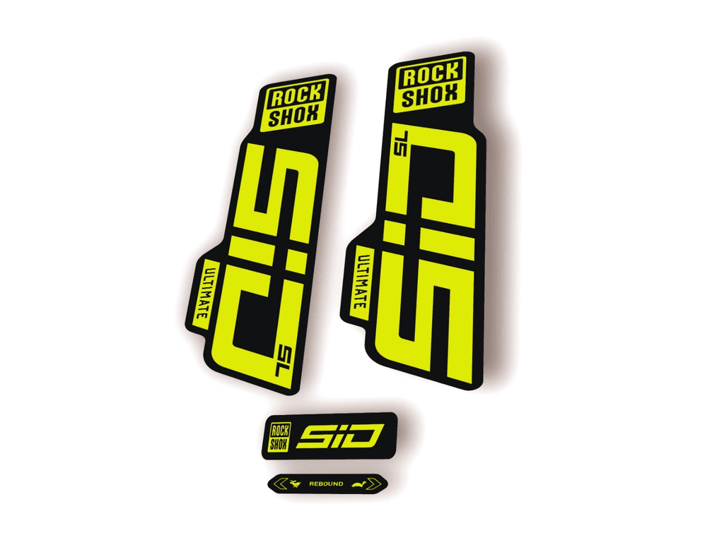 Rock Shox SID SL Ultimate 2024 Fork Decal MTB Cycling Sticker Kit Lİme Green - 1