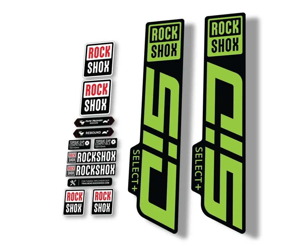 Rock Shox SID 2021 Select + (Plus) Mountain Bike Cycling Decal Sticker Green - 1