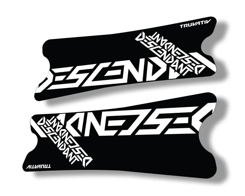 Truvativ 2018 Dexcendant Crank Set Stickers Decals MTB Bicycle 2Pcs White - 1