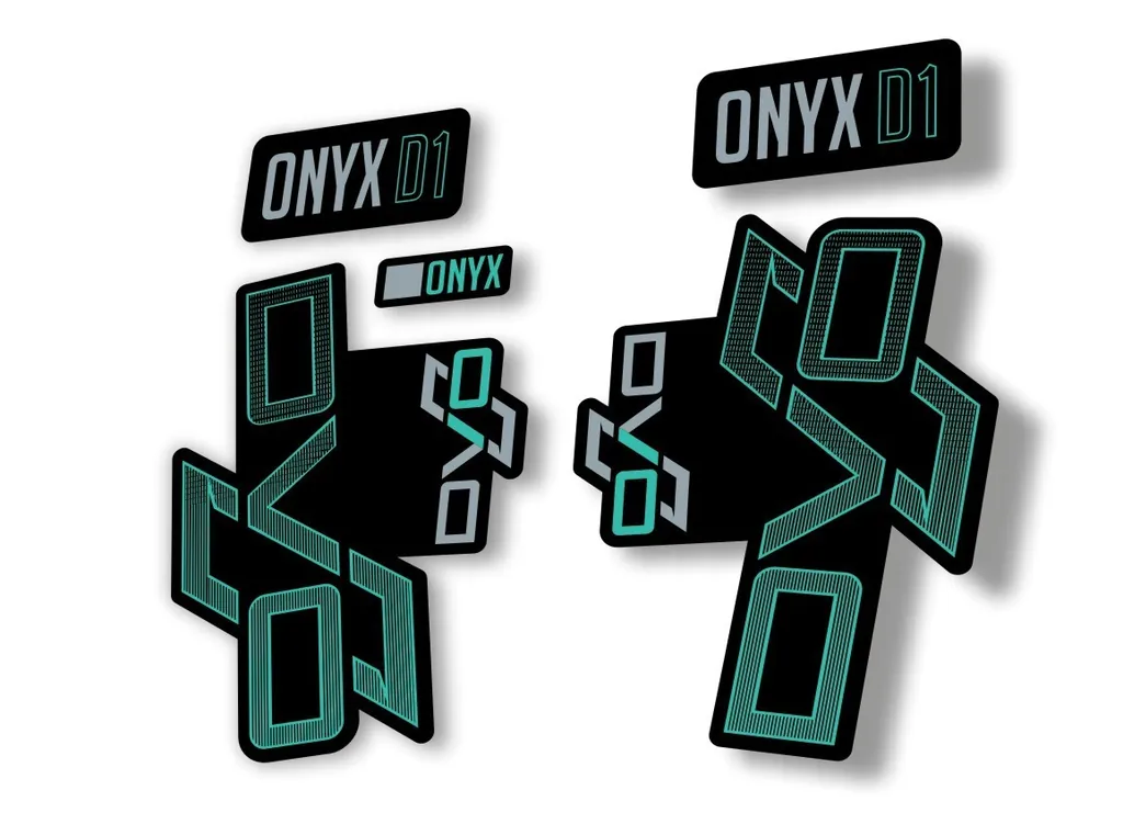 DVO Onyx D1 2022 Fork Suspension Sticker Factory Decal Adhesive Dolphin - 1