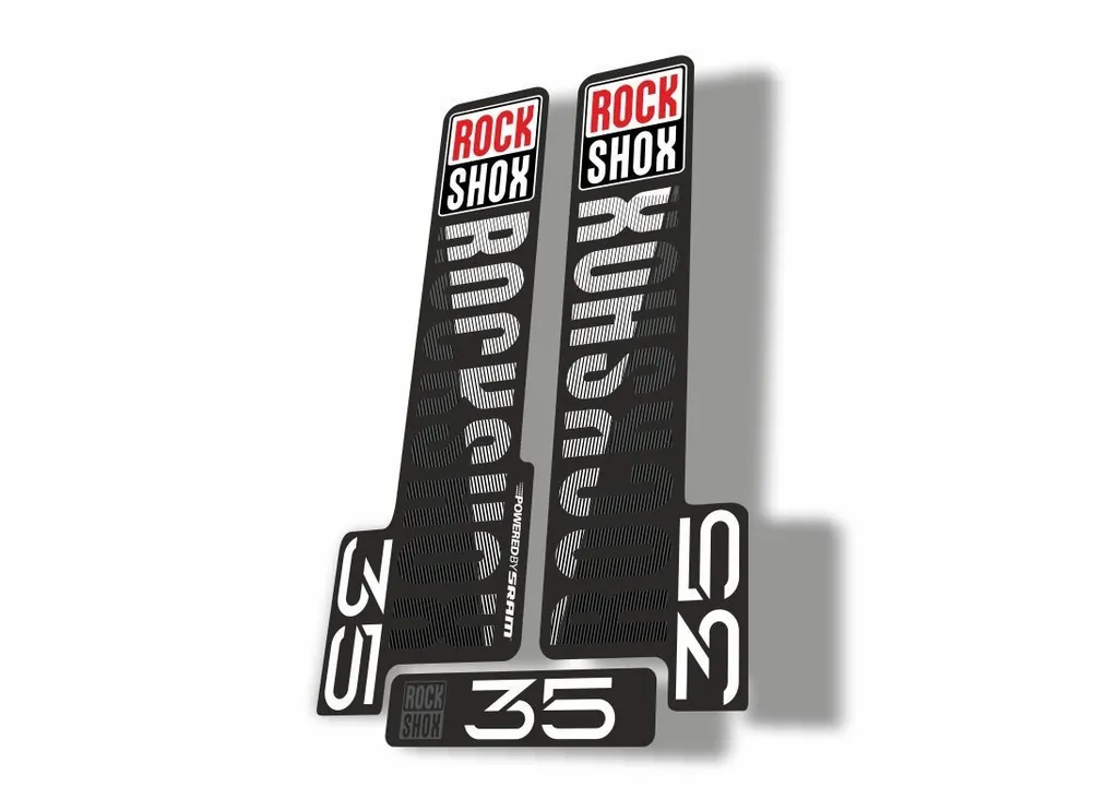 Rock Shox 35 2018 Fork Decal Mountain Bike Cycling Sticker Adhesive Black White - 1