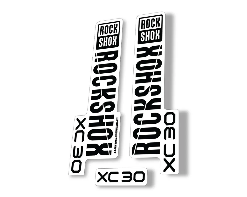 Rock Shox XC 30 2020 Fork Decal Mountain Bike Cycling Sticker Adhesive Black - 1