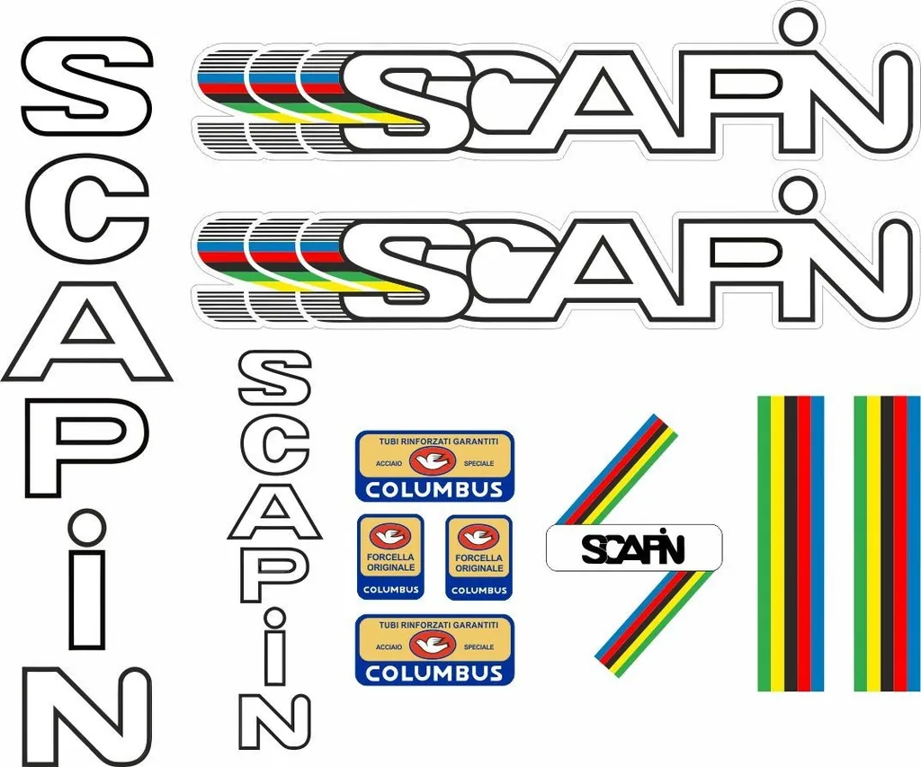 Bicycle Vinyl Stickers – Compatible with Scapin Bikes – Cycle Sticker - 1